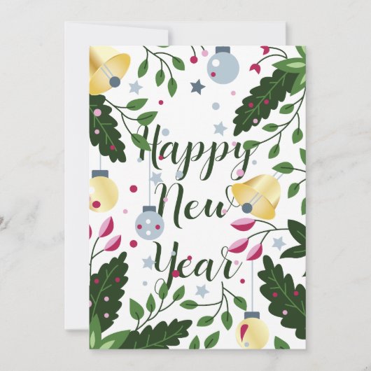 Invitation Bonne année et Joyeux Noël (Devant)