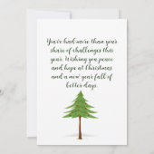 Invitation Bonne année et Joyeux Noël (Dos)