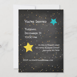 Invitation Bonne année Fête de fête Année personnalisée