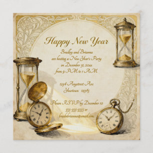 Invitation Bonne année Fête du Nouvel An