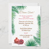 Invitation Bonne année juive Rosh Hashana (Dos)