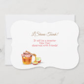 Invitation Bonne année juive Rosh Hashana (Dos)