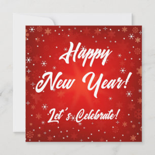 INVITATION BONNE ANNÉE PERSONNALISÉE FÊTONS ÇA