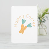 Invitation Bonne bande de carottes de Pâques (Debout devant)