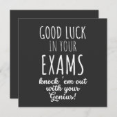 Invitation bonne chance à vos examens (Devant / Derrière)