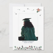 Invitation Bonne chance Graduation Party Photo imprimable (Dos)