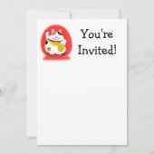 Invitation Bonne chance Maneki Neko (Devant)