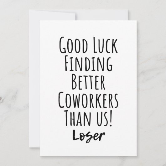 Invitation Bonne Chance Trouver De Meilleurs Collaborateurs Q (Devant)