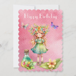 Invitation Bonne fée d'anniversaire