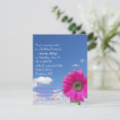 Invitation Bonne fête d'anniversaire (Debout devant)