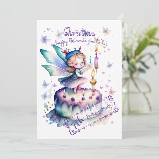 Invitation Bonne fête d'anniversaire 01 (Debout devant)