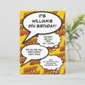 Invitation Bonne fête d'anniversaire amusant Comique moderne (Debout devant)