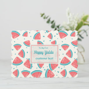 Invitation Bonne fête de la nuit de Yalda