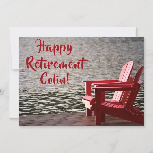 Invitation Bonne fête de la retraite (Devant)