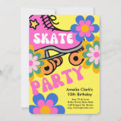 Invitation Bonne fête de patinage (Devant)