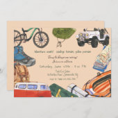 Invitation Bonne fête de retraite Campers (Devant / Derrière)