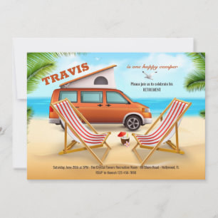 Invitation Bonne fête de retraite de Camper