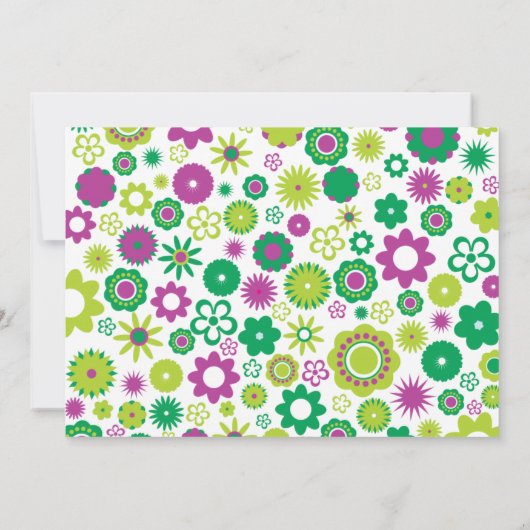 Invitation Bonne fête des fleurs (Dos)