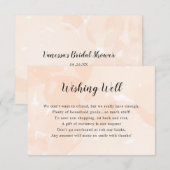 Invitation Bonne Fête des mariées | aquarelle de pêche (Devant / Derrière)