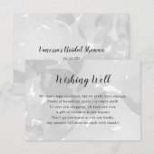 Invitation Bonne Fête des mariées | aquarelle grise (Devant / Derrière)