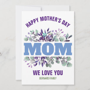 INVITATION BONNE FÊTE DES MÈRES MAMAN CADEAU PERSONNALISÉ