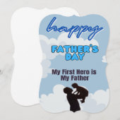 Invitation Bonne Fête des pères (Devant / Derrière)