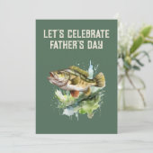 Invitation Bonne Fête des pères de poisson (Debout devant)