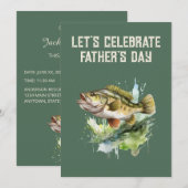 Invitation Bonne Fête des pères de poisson (Devant / Derrière)