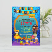 Invitation Bonne fête d'Halloween Costume enfants fête (Debout devant)