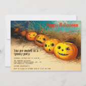 Invitation Bonne fête d'Halloween Spooktacular Funny Citrouil (Devant)