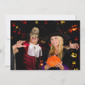 Invitation Bonne fête d'Halloween Spooktacular Funny Citrouil (Dos)
