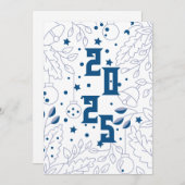 Invitation Bonne fête du Nouvel An (Devant / Derrière)