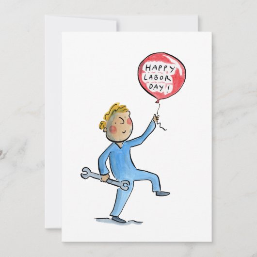 Invitation Bonne fête du travail ! (Devant)