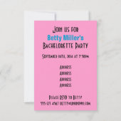 Invitation Bonne fille avec Prince de la grenouille (Dos)