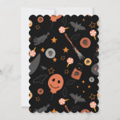 Invitation Bonne Halloween Costume Anniversaire Fête Invitati (Dos)