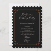 Invitation Bonne Halloween Costume Anniversaire Fête Invitati (Devant)