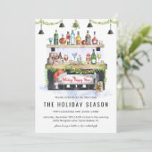 Invitation Bonne heure de vacances | Cocktail de Noël (Debout devant)