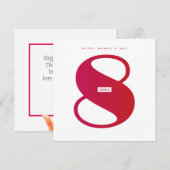 Invitation Bonne journée des femmes ! Fête internationale du (Devant / Derrière)