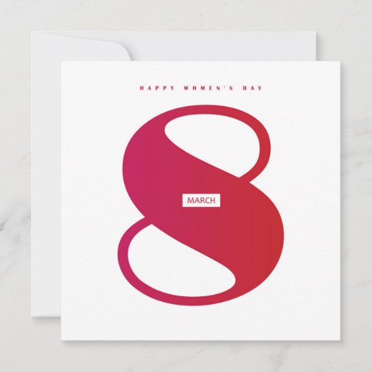 Invitation Bonne journée des femmes ! Fête internationale du (Devant)