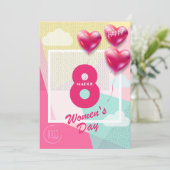 Invitation Bonne journée des femmes ! Fête internationale du (Debout devant)