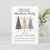 Invitation Bonne Petite Soirée Boho De Noël (Debout devant)