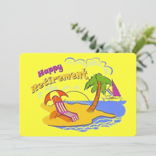 Invitation Bonne retraite (Debout devant)