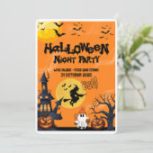 Invitation Bonne soirée d'Halloween (Debout devant)