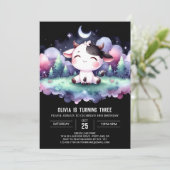 Invitation Bonne vache numérique anniversaire (Debout devant)