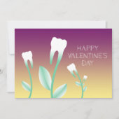 Invitation BONNE VALENTINES DAY floraison dents (Devant)