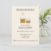 Invitation Bonne Whiskey Bonne volonté Parti de retraite (Debout devant)