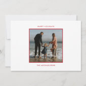 Invitation Bonnes Fêtes | Ajouter votre photo (Dos)