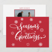 Invitation Bonnes Fêtes | Ajouter votre photo (Devant / Derrière)