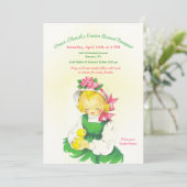 Invitation Bonnet de Pâques (Debout devant)