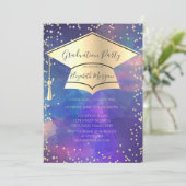 Invitation Bonnet de remise de diplôme,Diamants Peinture Écla (Debout devant)